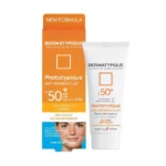 نمای کناری فلوئید ضدآفتاب بی رنگ درماتیپیک SPF 50 مدل Anti Redness مناسب برای انواع پوست حجم 40 میلی لیتر عمق قاب و پروفایل