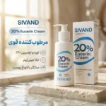 نمای بسته بندی کرم مرطوب کننده سیوند مدل اوره و اوسرین ۲۰ درصد حجم ۱۵۰ میلی لیتر برچسب و بسته بندی