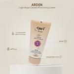 نمای بسته بندی کرم مرطوب کننده آردن بیوتی مدل Light Beige وزن ۴۰ گرم برچسب و بسته بندی