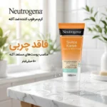 نمای بسته بندی کرم مرطوب کننده نوتروژینا مدل ضد آکنه حجم 50 میلی لیتر برچسب و بسته بندی