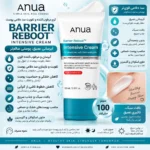 نمای بسته بندی کرم آبرسان و تقویت کننده بدن صورت آنوا مدل Intensive مناسب پوست خشک حساس حجم 100 میلی لیتر برچسب و بسته بندی
