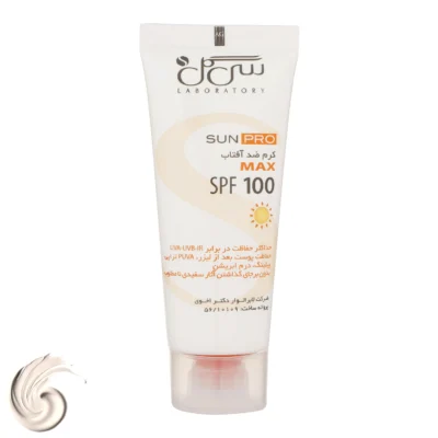 نمای کناری کرم ضدآفتاب سی گل مدل Sunpro با حجم 40 میلی لیتر عمق قاب و پروفایل