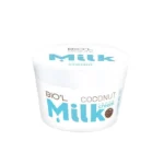 نمای بسته بندی کرم مرطوب کننده بیول مدل coconut milk حجم ۲۰۰ میلی لیتر برچسب و بسته بندی