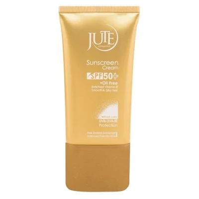 نمای کناری کرم ضد آفتاب بی رنگ ژوت، SPF ۵۰، مدل smooth silky feel، مناسب پوست های چرب حجم ۴۰ میلی لیتر، محافظت کننده در برابر
