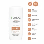 نمای جزئیات کرم ضد آفتاب رنگی صورت سینوز SPF 50+ مدل Tone-Up مناسب برای انواع پوست حجم 50 میلی لیتر حرکت و نصب پشتی