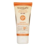 نمای جزئیات کرم ضدآفتاب بی رنگ سان سیف SPF۵۰ مدل ACNE-FLUID مناسب پوست مختلط، حجم ۵۰ میلی لیتر اصل حرکت و نصب پشتی