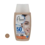 نمای جزئیات کرم ضدآفتاب رنگی پیکسل +SPF۵۰ مدل LIGHT BEIGE، مناسب پوست های حساس و خشک، حجم ۵۰ میلی لیتر اصل حرکت و نصب پشتی