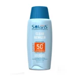 نمای جزئیات ژل ضدآفتاب بی رنگ آردن سولاریس SPF۵۰ مدل Clear Newgen، مناسب پوست های چرب، حجم ۱۰۰ میلی لیتر اصل حرکت و نصب پشتی