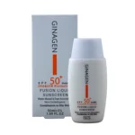 نمای جزئیات کرم ضد آفتاب بدون رنگ ژیناژن SPF ۵۰ مدل Fusion Liquid مناسب پوست های چرب و مختلط حجم ۵۰ میلی لیتر اصل حرکت و نصب