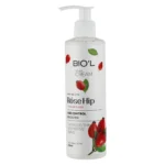 نمای جزئیات کرم مرطوب کننده بیول مدل rose hip booster حجم ۲۵۰ میلی لیتر پرداخت و جزئیات مواد