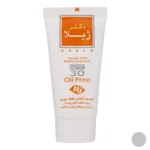 نمای جزئیات کرم ضد آفتاب و چروک بی رنگ دکتر ژیلا، Spf ۳۰، مدل Parsol ۱۷۸۹، مناسب پوست های چرب مختلط با حجم ۶۵ میلی لیتر، محاف