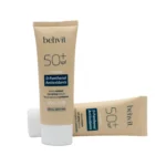 نمای جزئیات کرم ضد آفتاب بی رنگ صورت به ویت +SPF ۵۰ مدل Antioxidant محافظ UVA و UVB مناسب برای انواع پوست حجم ۵۴ میلی لیتر اص