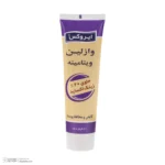 نمای جزئیات وازلین ایروکس مدل Zinc Oxide مناسب برای انواع پوست وزن 80 گرم پرداخت و جزئیات مواد