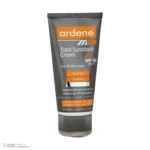 نمای جزئیات کرم ضدآفتاب بی رنگ آردن SPF۵۰ مدل Total Sun Block مناسب انواع پوست وزن ۵۰ گرم اصل حرکت و نصب پشتی