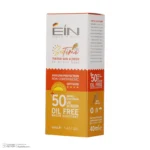 نمای جزئیات کرم ضد آفتاب رنگی ای آی ان SPF ۵۰ مدل Suntime Gold مناسب انواع پوست حجم ۴۰ میلی لیتر اصل حرکت و نصب پشتی