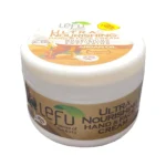 نمای جزئیات کرم مغذی لفو مدل ULTRA NOURISHING با روغن آرگان حجم 275 میلی لیتر پرداخت و جزئیات مواد