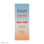 نمای در اتاق سرم ضد آفتاب رنگی light tinted صورت الارو SPF۵۰ مدل Hyaluronic acid محافظ در برابر اشعه UVA و UVB مناسب برای انو