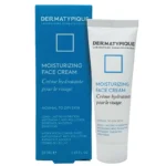 نمای کناری کرم مرطوب کننده صورت درماتیپیک مدل HYDRATANTE POUR LE VISAGE مناسب پوست خشک حجم 50 میلی لیتر پروفایل و ساختار