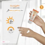نمای در اتاق کرم ضدآفتاب سان سیف مدل Supreme Invisible حجم ۵۰ میلی لیتر سبک دیواری و مرجع اندازه