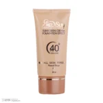 نمای در اتاق کرم ضد آفتاب رنگی مدیسان SPF 40 مدل 05 مناسب برای انواع پوست حجم 30 میلی لیتر سبک دیواری و مرجع اندازه