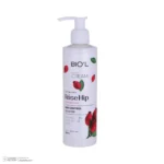 نمای کناری کرم مرطوب کننده صورت و دست بیول مدل Rose Hip مناسب پوست های حساس آسیب دیده حجم 250 میلی لیتر پروفایل و ساختار