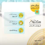 نمای در اتاق کرم ضدآفتاب مدیسان SPF۳۰، حجم ۵۰ میلی لیتر اصل سبک دیواری و مرجع اندازه
