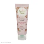 نمای کناری کرم مرطوب کننده دست و صورت درماکلین حاوی آرگان مدل deep moisturizing حجم 75 میلی لیتر پروفایل و ساختار