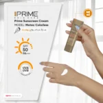 نمای جلو کرم ضد آفتاب و چروک بی رنگ پرایم مدل Matex Colorless SPF۵۰ مناسب انواع پوست حجم ۴۰ میلی لیتر اصل چیدمان صفحه و نشانگ