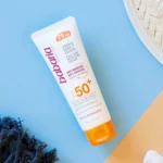 نمای جلو کرم ضد آفتاب بدون رنگ باباریا SPF 50 مدل ROSA MOSQUETA برای انواع پوست حجم 75 میلی لیتر چیدمان صفحه و نشانگرها