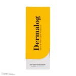 نمای جلو کرم ضد آفتاب بی رنگ صورت درمالوگ SPF 50 مدل 01 مناسب برای پوست خشک حجم ۵۰ میلی لیتر چیدمان صفحه و نشانگرها