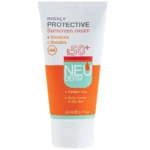 نمای جلو کرم ضدآفتاب نئودرم مدل Highly Protective Invisible SPF۵۰، حجم ۵۰ میلی لیتر اصل چیدمان صفحه و نشانگرها