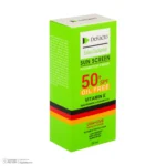 نمای جلو کرم ضد آفتاب رنگی دیفکتو SPF 50 مدل 02 مناسب برای پوست های چرب حجم 50 میلی لیتر چیدمان صفحه و نشانگرها