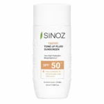 نمای کناری کرم ضد آفتاب رنگی صورت سینوز SPF 50+ مدل Tone-Up مناسب برای انواع پوست حجم 50 میلی لیتر عمق قاب و پروفایل