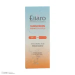 نمای کناری سرم ضد آفتاب رنگی tinted صورت الارو SPF ۵۰ مدل Hyaluronic acid محافظ در برابر اشعه UVA و UVB مناسب برای انواع پوست