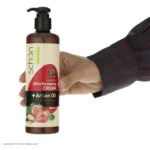 نمای بسته بندی کرم مرطوب کننده شون مدل Shea Butter با حجم 300 میلی لیتر برچسب و بسته بندی