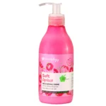 نمای بسته بندی کرم آبرسان هندولوژی مدل Soft Apricot با حجم 375 میلی لیتر برچسب و بسته بندی