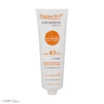 نمای کناری کرم ضد آفتاب بدون رنگ دکتر ژیلا SPF 63 مدل Maximum Protection مناسب برای انواع پوست وزن 50 گرم عمق قاب و پروفایل