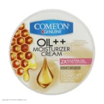 نمای بسته بندی کرم مرطوب کننده کامان مدل ++ Oil حجم ۲۵۰ میلی لیتر برچسب و بسته بندی