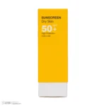 نمای کناری کرم ضد آفتاب بی رنگ صورت درمالوگ SPF 50 مدل 01 مناسب برای پوست خشک حجم ۵۰ میلی لیتر عمق قاب و پروفایل