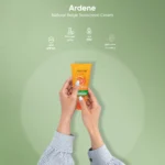نمای کناری کرم ضد آفتاب آردن سان مدل Natural Beige با وزن 50 گرم عمق قاب و پروفایل