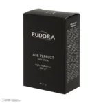 نمای کناری استیک ضد آفتاب بی رنگ صورت ادورامکس SPF ۵۰ مدل Age Perfect مناسب برای انواع پوست حجم ۲۰ میلی لیتر اصل عمق قاب و پر