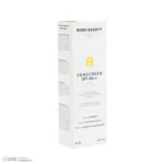 نمای جزئیات کرم ضد آفتاب بی رنگ صورت روبو بیوتی SPF ۵۰ مدل Niacinamide محافظ UVA،UVB مناسب برای انواع پوست حجم ۴۰ میلی لیتر ا