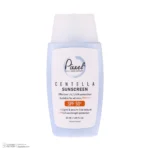 نمای جزئیات کرم ضد آفتاب بی رنگ پیکسل SPF 50 مدل Centella مناسب برای انواع پوست حجم 50 میلی لیتر حرکت و نصب پشتی