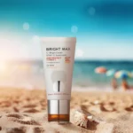 نمای جزئیات کرم ضدآفتاب رنگی برایت مکس SPF۵۰ مدل C-B مناسب انواع پوست، حجم ۵۰ میلی لیتر اصل حرکت و نصب پشتی