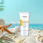 نمای جزئیات فلوئید ضدآفتاب رنگی ویتالیر، ۵۰ SPF، مدل Vitamin C، مناسب انواع پوست تنالیته رنگ متوسط و حجم ۵۰ میلی لیتر، ضد آب،