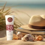 نمای جزئیات کرم ضدآفتاب رنگی ایلابرت +SPF۵۰ مدل ضدلک natural beige، مناسب پوست های چرب و معمولی، حجم ۴۰ میلی لیتر اصل حرکت و