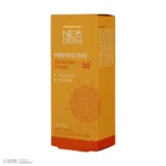 نمای جزئیات کرم ضدآفتاب بی رنگ نئودرم مدل Highly Protective SPF۵۰، مناسب پوست های چرب تا مختلط، حجم ۵۰ میلی لیتر اصل حرکت و ن