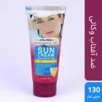 نمای جزئیات کرم ضدآفتاب وکالی مدل SPF۵۰، حجم ۱۳۰ میلی لیتر اصل حرکت و نصب پشتی