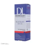 نمای کناری کرم مرطوب کننده بدن درمالیفت مدل ECZOLIFT UREA 20% مناسب پوست های خشک حجم ۴۰ میلی لیتر پروفایل و ساختار