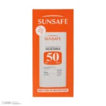 نمای در اتاق استیک ضد آفتاب بی رنگ صورت و بدن سان سیف SPF ۵۰ مدل Solar Shield محافظ در برابر اشعه UVA UVB مناسب برای پوست خشک